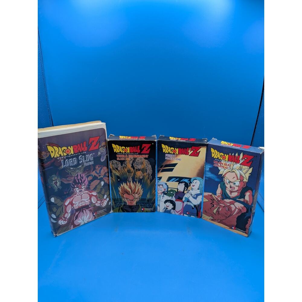 Dragon Ball Z VHS Funimation Anime Series (Lot Of 4 VHS Tapes) - Good Condition